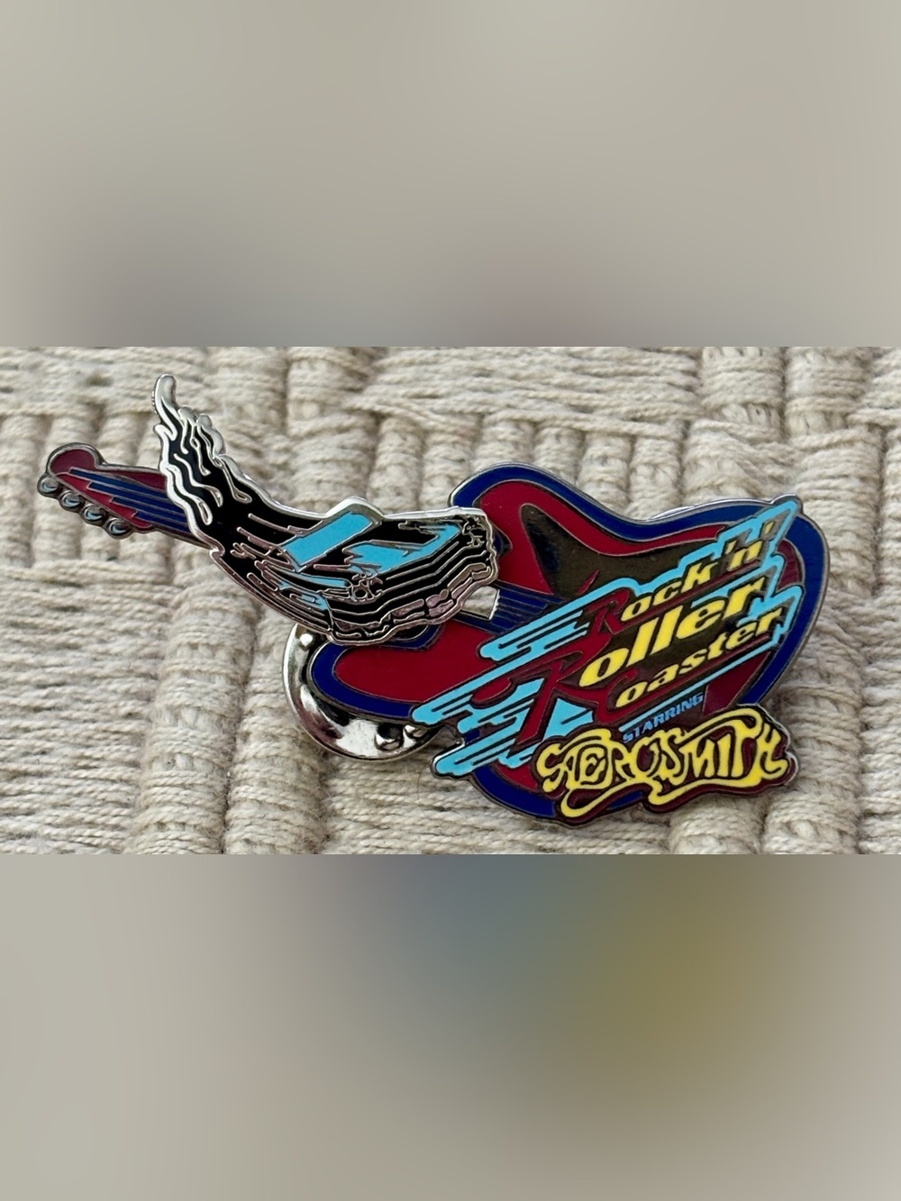 DISNEY 2000 Vintage Original Rock 'n' Roller Coaster Slider Pin